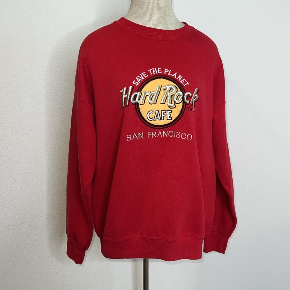 🔹 Hard Rock San Francisco 80’s 90’s Crewneck Sweatshirt